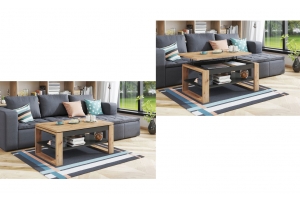 TABLE BASSE NUOMA RELEVABLE 65X110