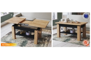 ACTORIA TABLE BASSE RELEVABLE