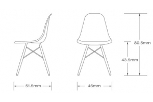 Chaise BETA - PIEDS EIFFEL