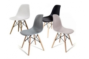 CHAISE GAMMA - PIEDS HÊTRE ET ACIER