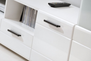 Meubles Switch laqué avec vitrines LED multicolore