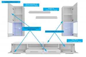Evora Gris - 6 éléments