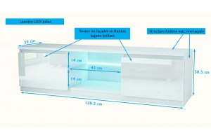 KIFFA - 140 CM - BLANC