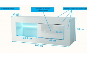 ICONIK - 100 CM - BLANC