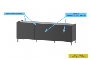 MEUBLE TV PORTE ITALIA - 180 CM