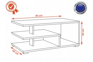 RISTOFF TABLE BASSE BETON – 90 CM