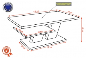 BELVEDERE TABLES BASSES – 110 CM
