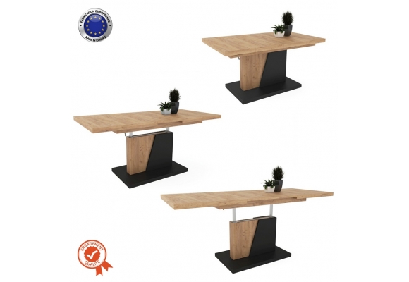 CHOPIN TABLE BASSE RELEVABLE ET EXTENSIBLE