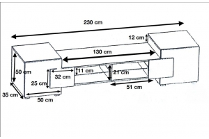 PABLO - 230 CM - 4 COULEURS