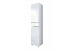 Colonne Pureza 40 cm suspendu ou sur pieds - Façades Laqués et structure blanc MAT - 2 COULEURS