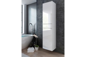 Colonne Pureza 40 cm suspendu ou sur pieds - Façades Laqués et structure blanc MAT - 2 COULEURS