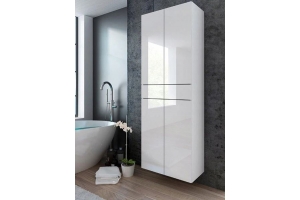 Colonne Pureza 60 cm suspendu ou sur pieds - Façades Laqués et structure blanc MAT