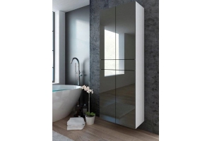 Colonne Pureza 60 cm suspendu ou sur pieds - Façades Laqués et structure blanc MAT