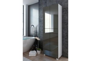 Colonne Pureza 60 cm suspendu ou sur pieds - Façades Laqués et structure blanc MAT