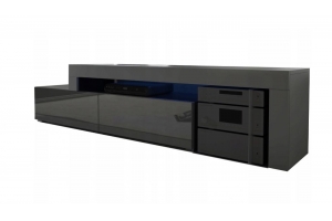 MEUBLE TV FLEX FACADES LAQUEES - EXTENSIBLE ANGLE MODULABLE 148 à 280 cm