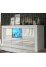 Meuble TV haut BIG JIVE 145 cm blanc laqué avec LEDS