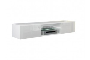 Meuble TV Giorgio suspendu ou à poser au sol - avec ses lumières LED RGB USB