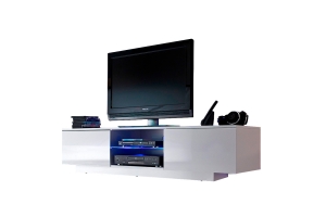 Meuble TV Giorgio suspendu ou à poser au sol - avec ses lumières LED RGB USB